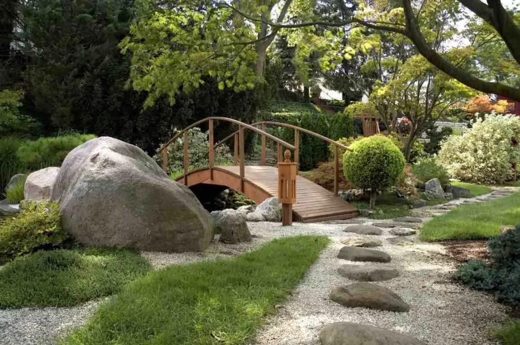 C'est une photo du jardin japonais